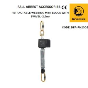 Retractable Webbing mini block with swivel